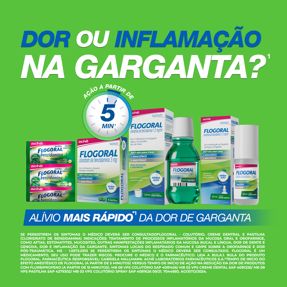 Flogoral Spray Cereja com 30Ml