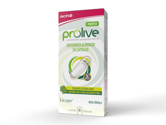 Prolive Suplemento Probiótico com 6 cápsulas