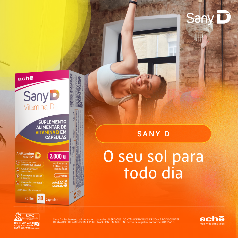 Sany D Vitamina D Colecalciferol 2.000UI 30 cápsulas