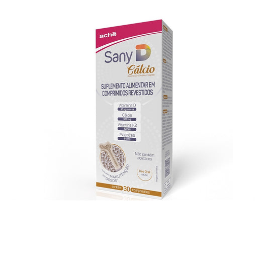 Sany D Vitamina D 2.000UI + Cálcio 300mg 30 comprimidos