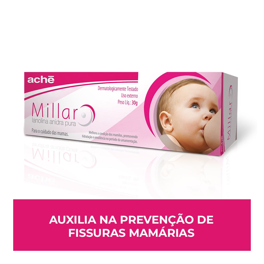 Millar Creme Hidratante para Seios Pomada com 30g