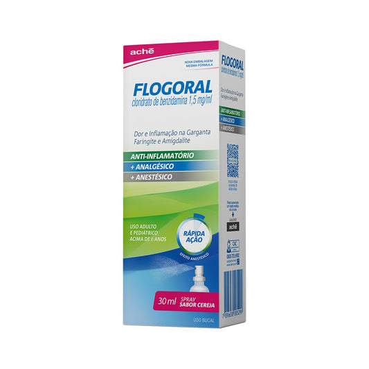 Flogoral Spray Cereja com 30Ml