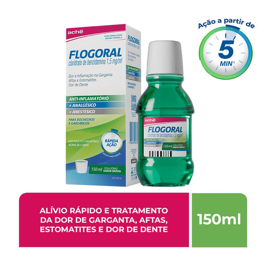 Flogoral Sabor Menta com 150Ml