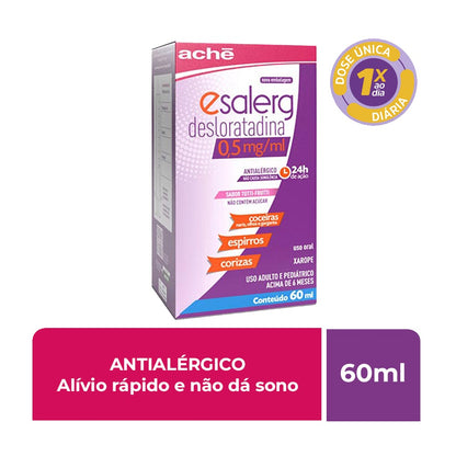 Esalerg Desloratadina 0,5mg/ml Xarope Tutti-Frutti 60ml