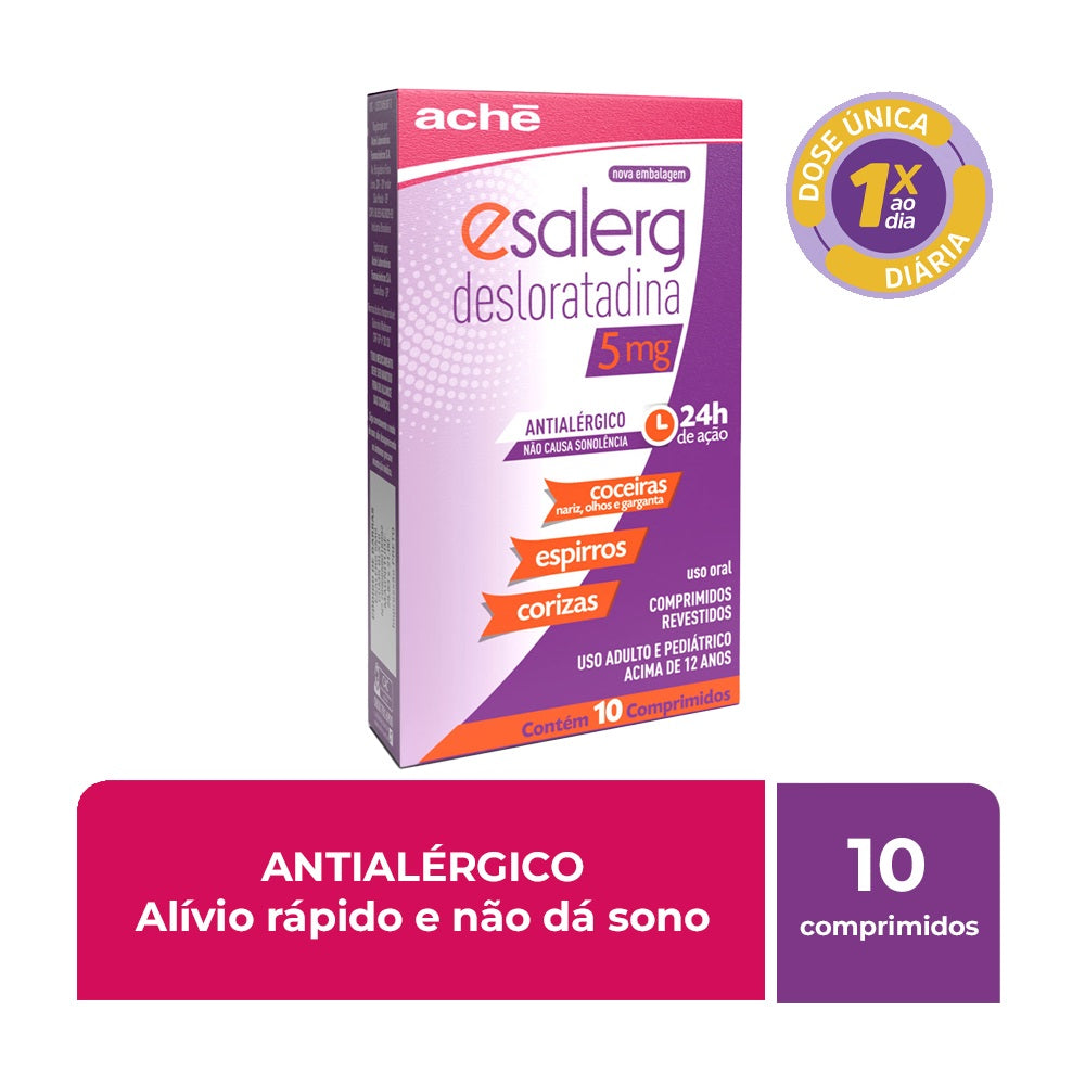Esalerg Desloratadina 5mg 10 comprimidos