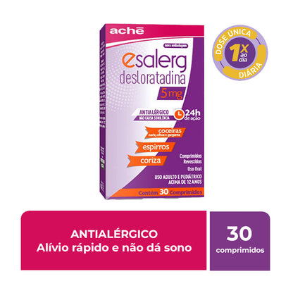 Esalerg Desloratadina 5mg 30 comprimidos