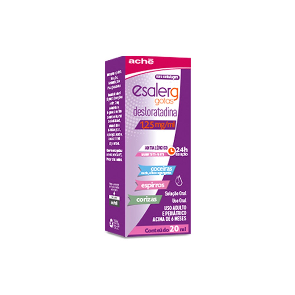 Esalerg Desloratadina 1,25mg/ml Solução em Gotas 20ml