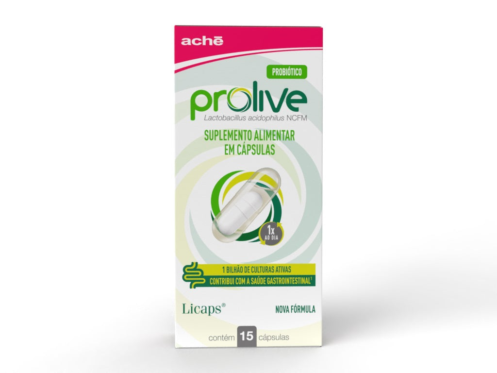 Prolive Suplemento Probiótico com 15 cápsulas