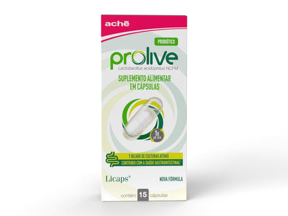 Prolive Suplemento Probiótico com 15 cápsulas