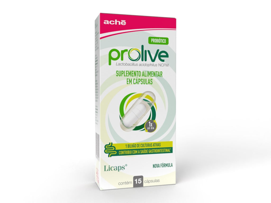 Prolive Suplemento Probiótico com 15 cápsulas