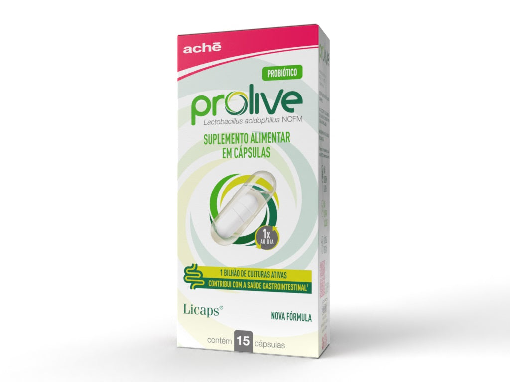 Prolive Suplemento Probiótico com 15 cápsulas