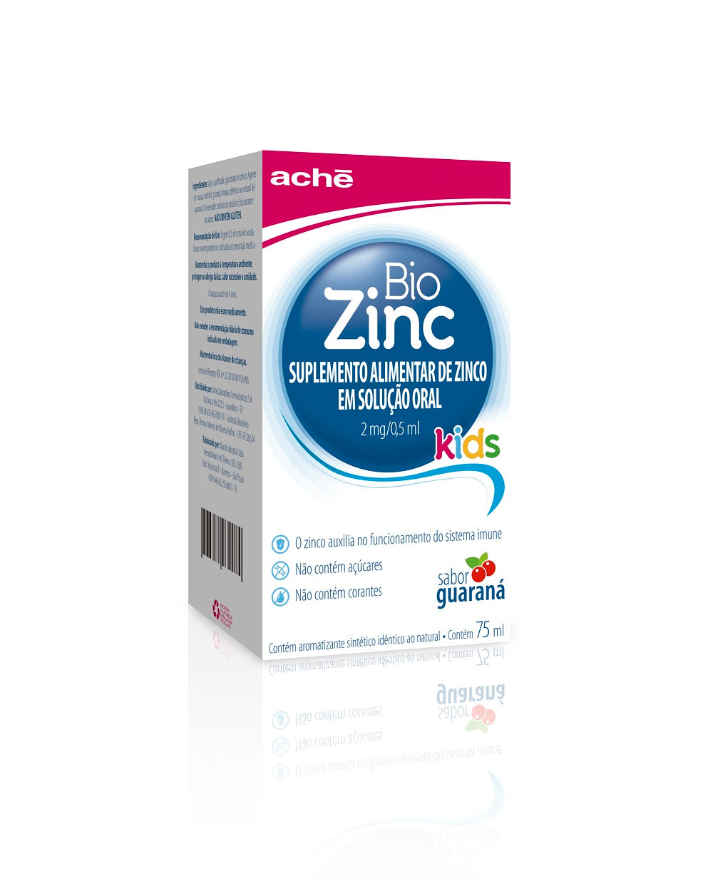 BioZinc Zinco suplemento alimentar infantil 2mg/0,5ml 75ml