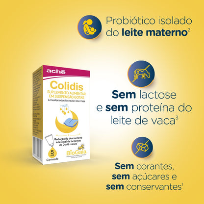 Colidis Probiótico infantil Gotas 5ml