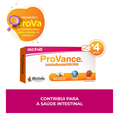 ProVance Probiótico Morango com 30 comprimidos
