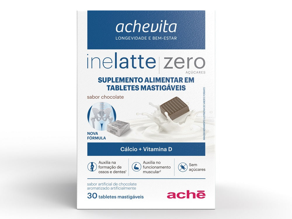 Inelatte Zero Açucar Chocolate Com 30 Tabletes