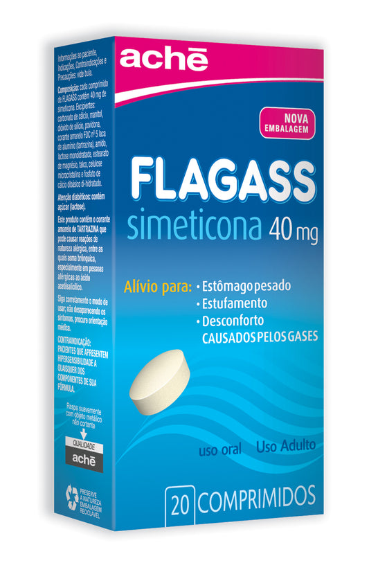 Flagass Simeticona 40mg 20 Cápsulas