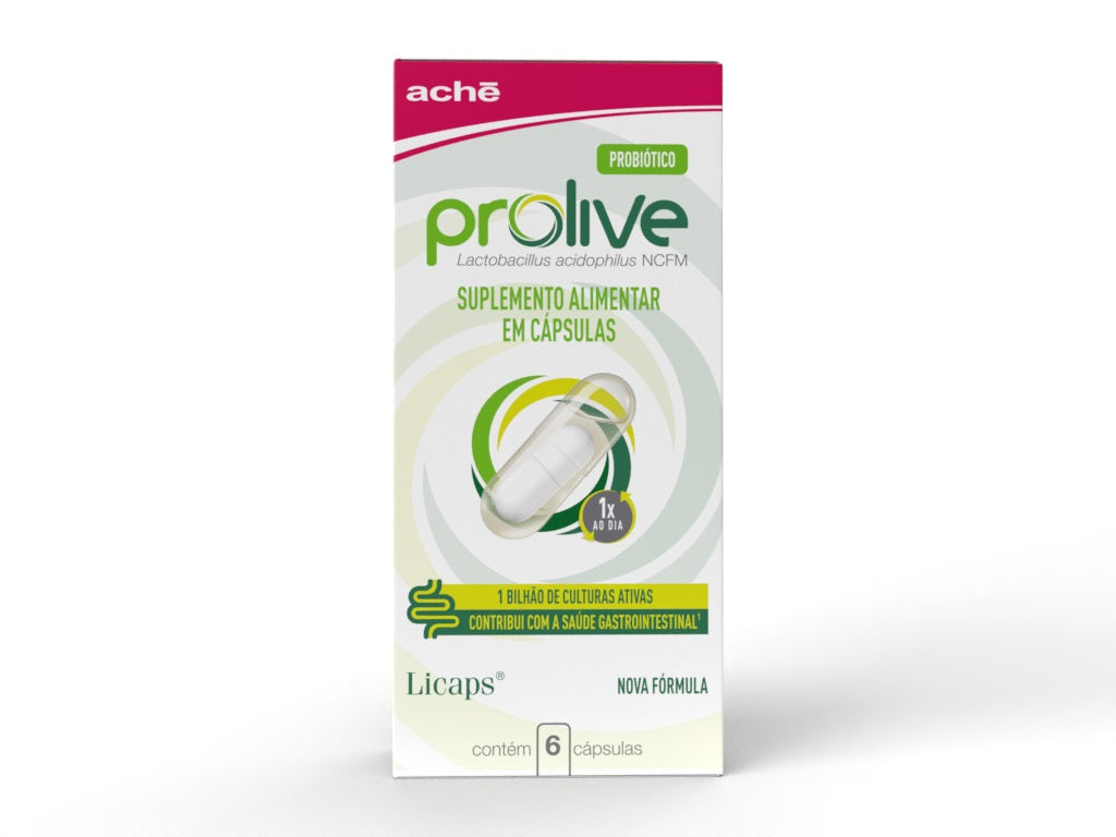 Prolive Suplemento Probiótico com 6 cápsulas