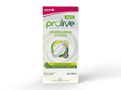 Prolive Suplemento Probiótico com 6 cápsulas
