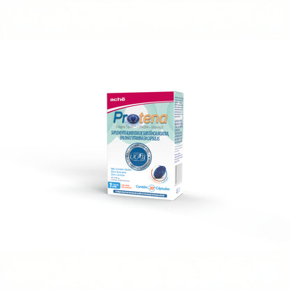 Protena Colágeno Não Hidrolisado Tipo II 40mg + Ômega 3 + Vitamina D - 30 cápsulas