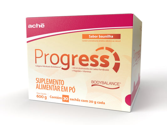 Progress Colágeno hidrolisado Body Balnace + BBCA + Magnésio + vitaminas 30 sachês