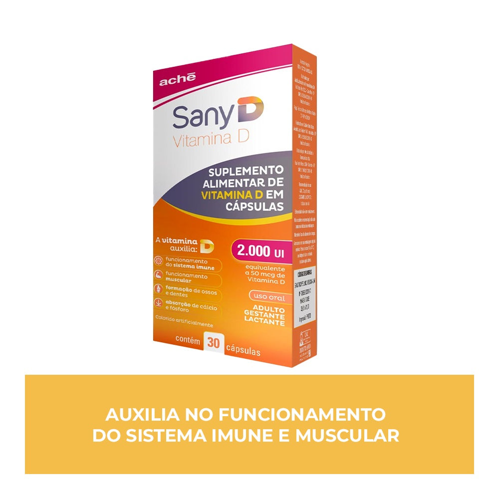 Sany D Vitamina D Colecalciferol 2.000UI 30 cápsulas