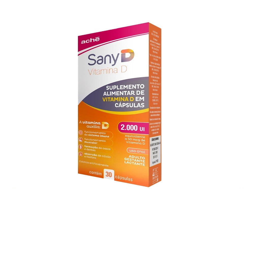 Sany D Vitamina D Colecalciferol 2.000UI 30 cápsulas
