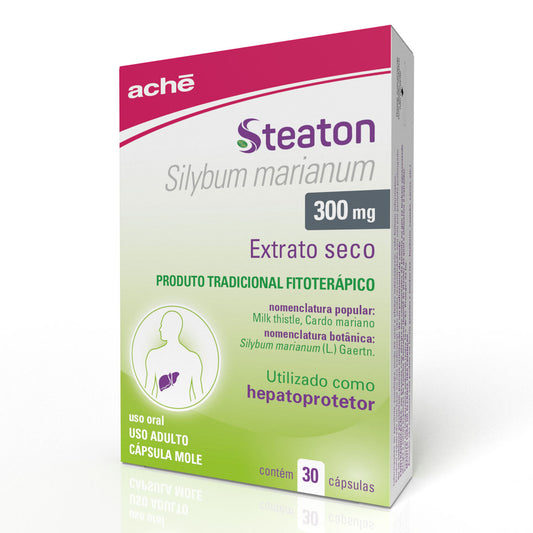 Steaton Silimarina 300mg Hepatoprotetor 30 cápsulas
