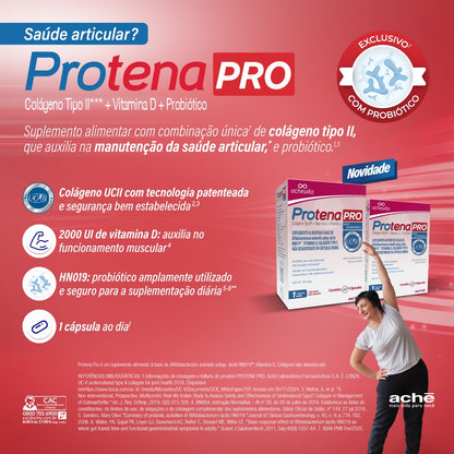 Suplemento Alimentar Protena Pro 60 cápsulas