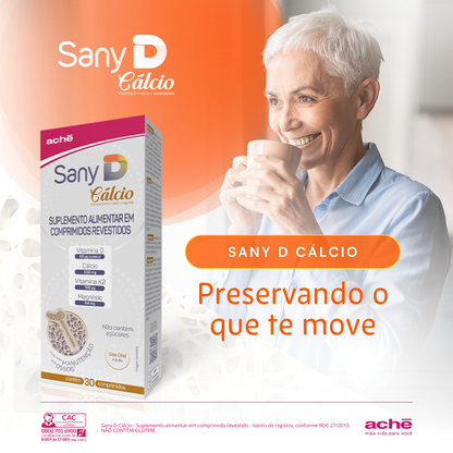 Sany D Vitamina D 2.000UI + Cálcio 300mg 30 comprimidos
