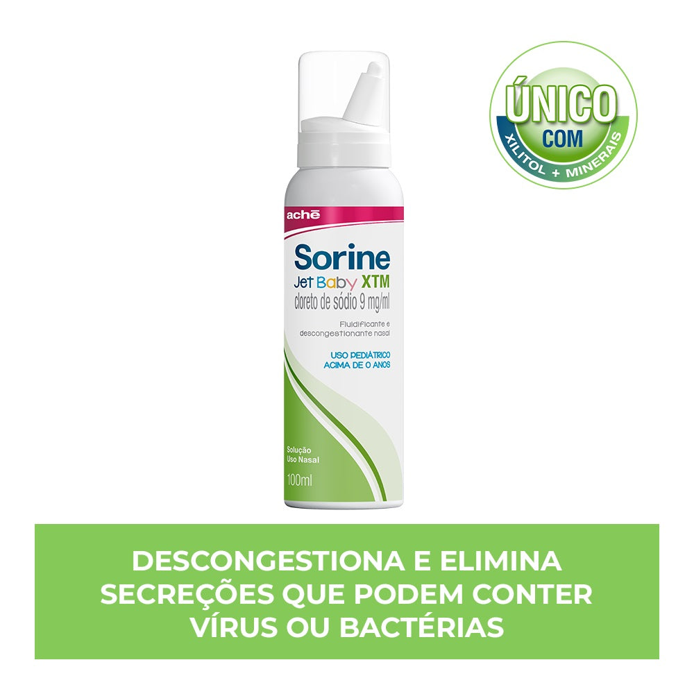Sorine XTM Jet Baby Descongestionante Nasal 0,9% 100ml