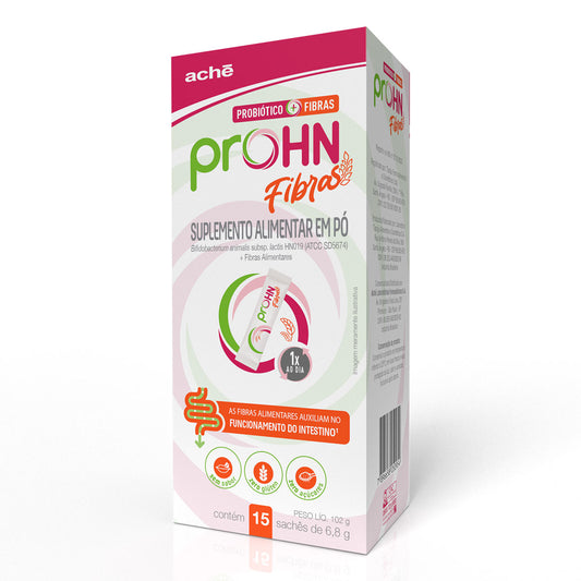 Prohn Probiótico Fibras Sem Sabor sachê 6,8g 15 unidades
