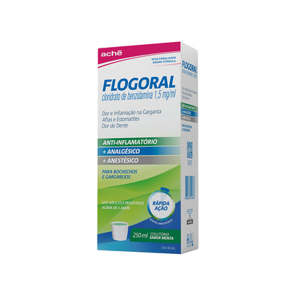 Flogoral Sabor Menta com 250Ml