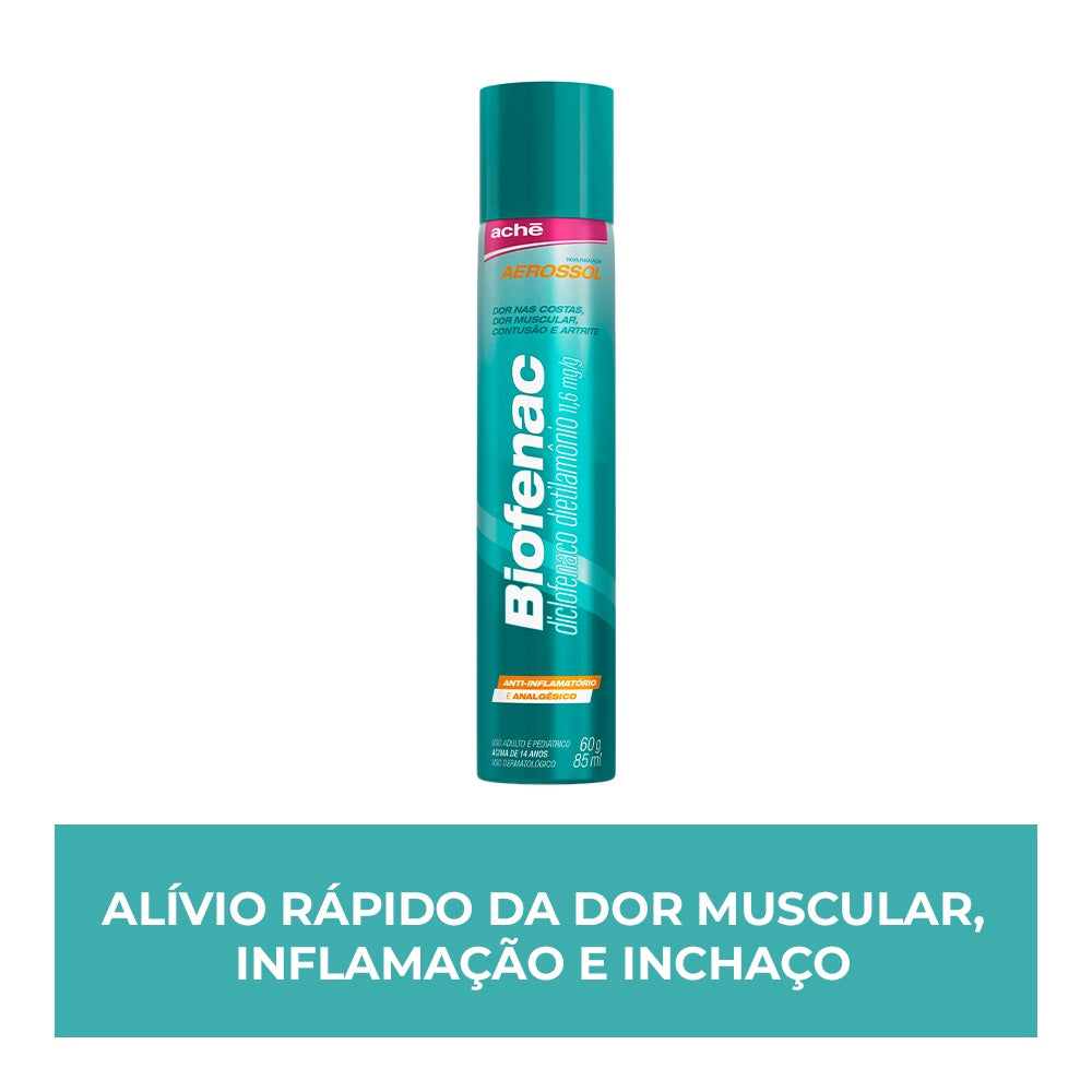 Biofenac Anti-inflamatório e dor muscular 11,6mg/g 60g Aerosol
