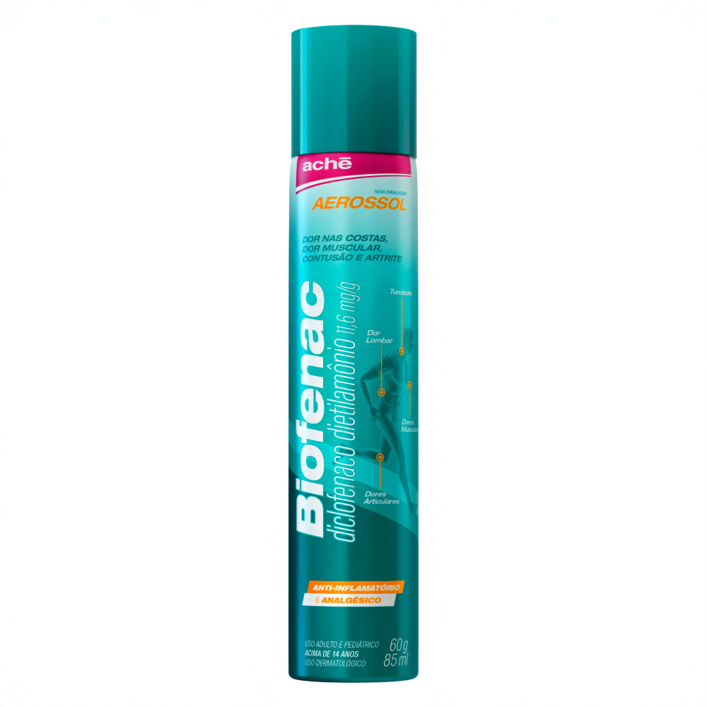 Biofenac Anti-inflamatório e dor muscular 11,6mg/g 60g Aerosol
