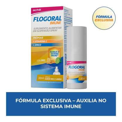 Flogoral Imune Mel e Limão Spray 30ml