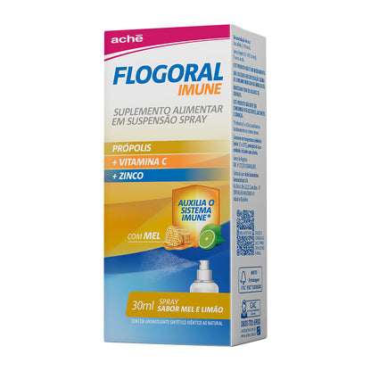 Flogoral Imune Mel e Limão Spray 30ml