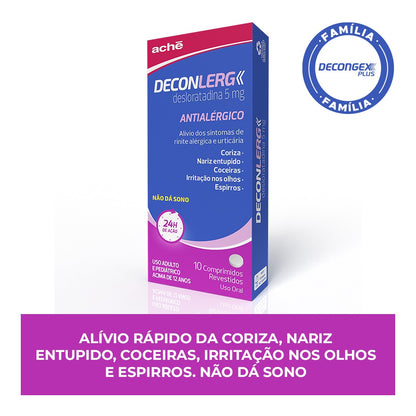 Deconlerg Desloratadina 5mg 10 Comprimidos