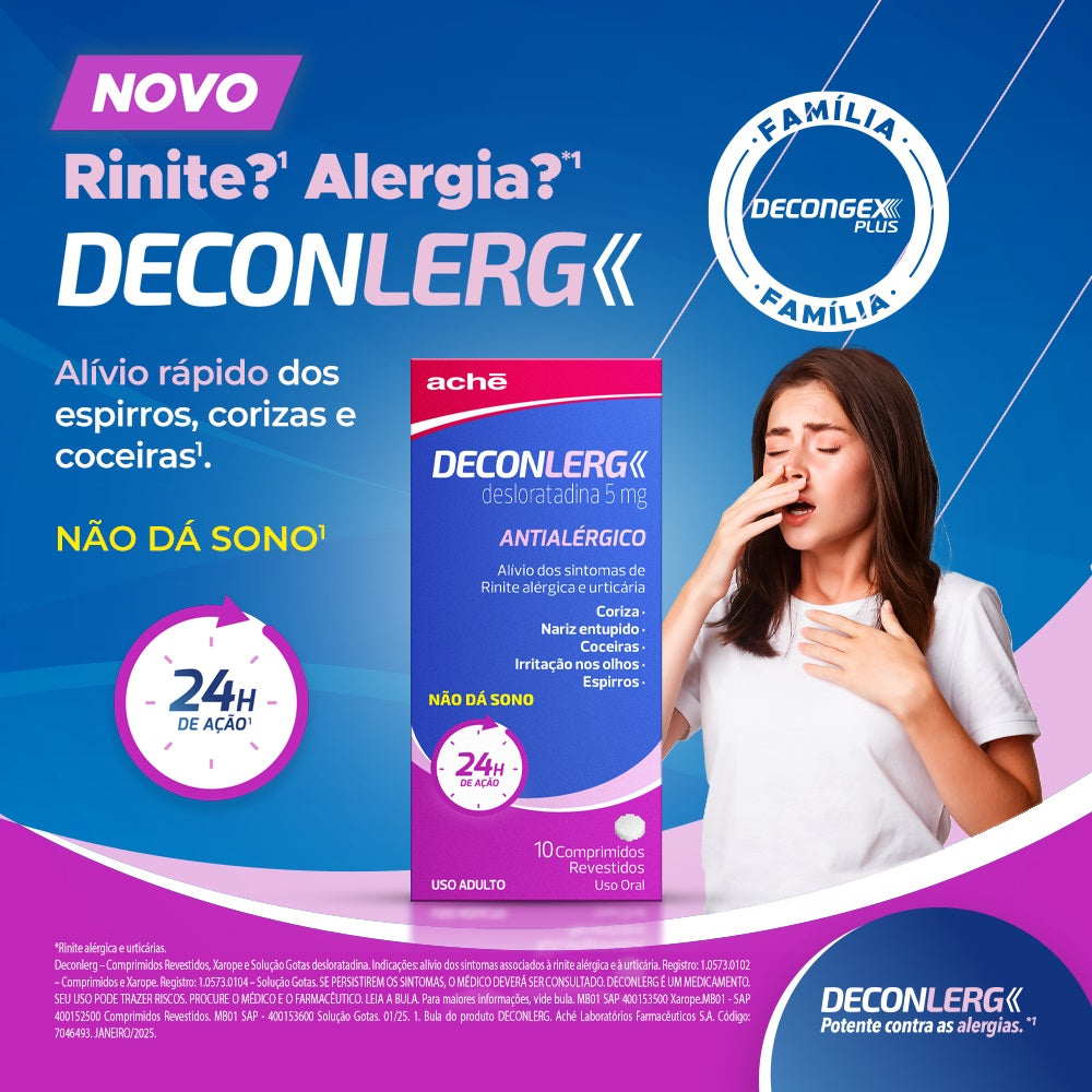 Deconlerg Desloratadina 5mg 10 Comprimidos